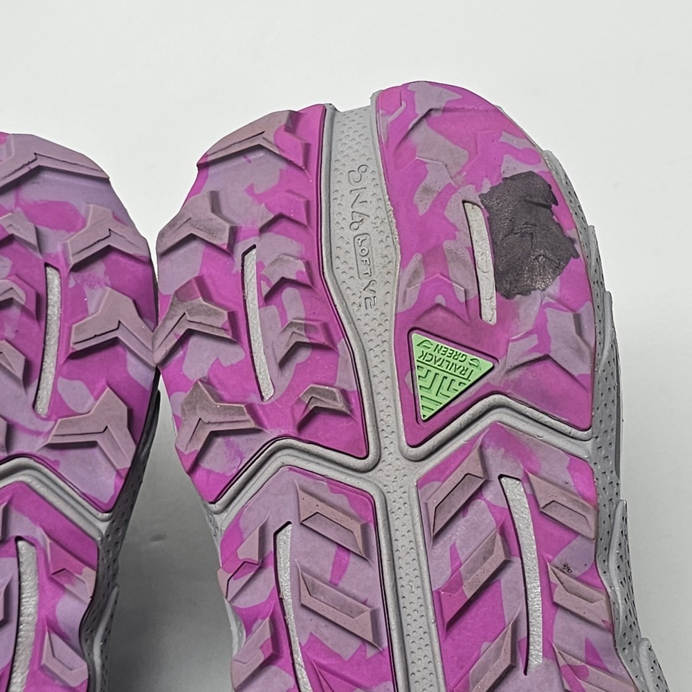 Brooks Cascadia 17 Athletic Hiking Shoes Womens 7.5 Oyster Purple Grey Low Top - Picture 6 of 10